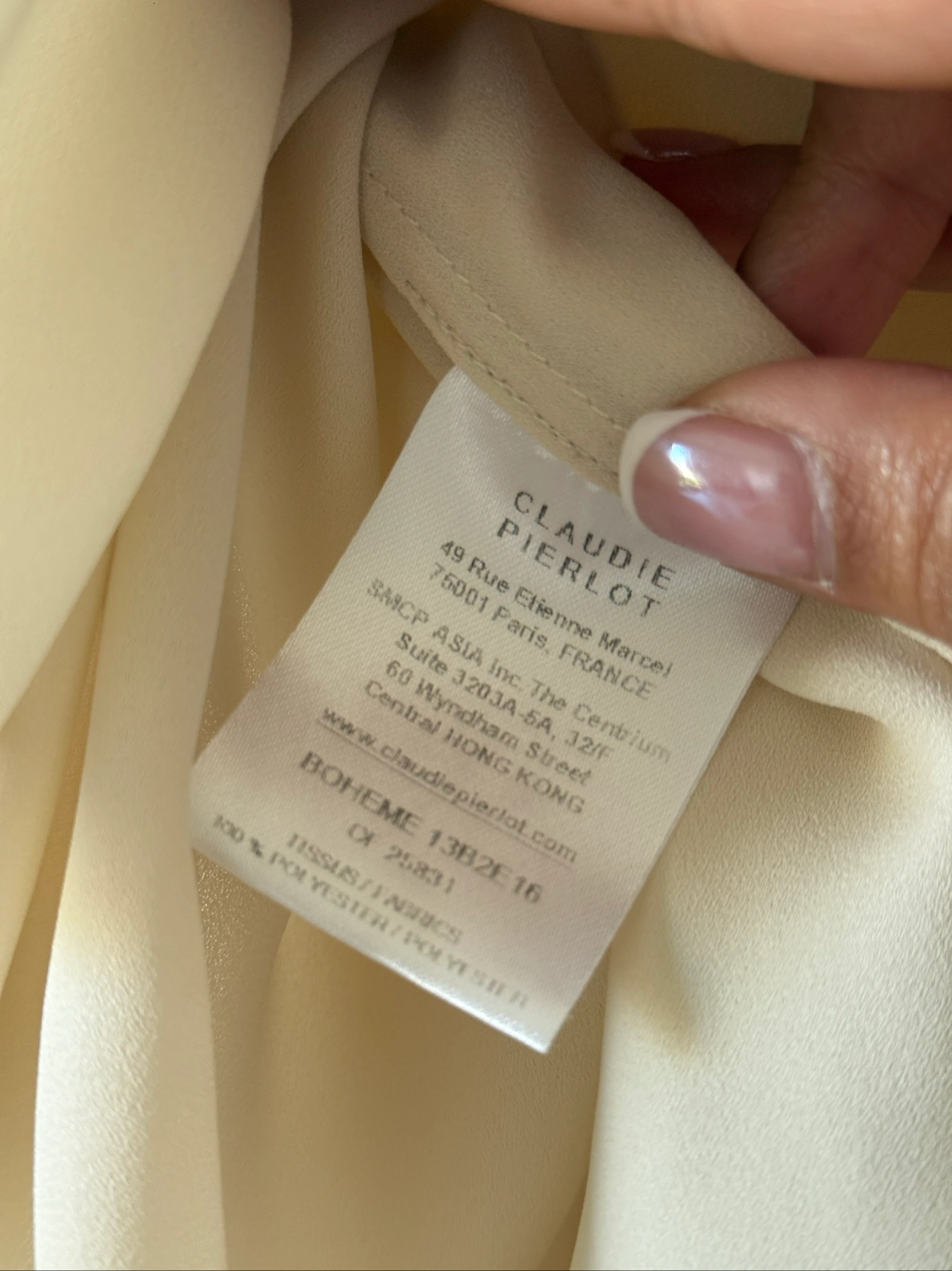Blouse Claudie Pierlot écrue – Taille 38 – photo 9